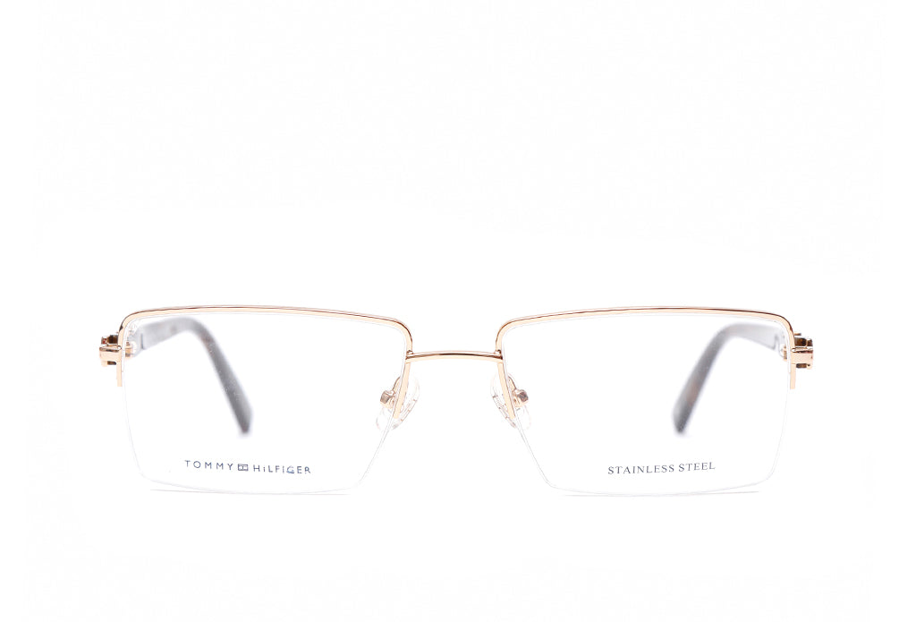 Tommy Hilfiger 6213 spectacle brown half-rim metal rectangular frame