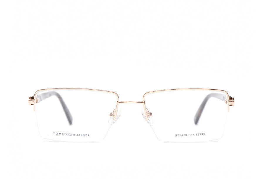 Tommy Hilfiger 6213 spectacle brown half-rim metal rectangular frame