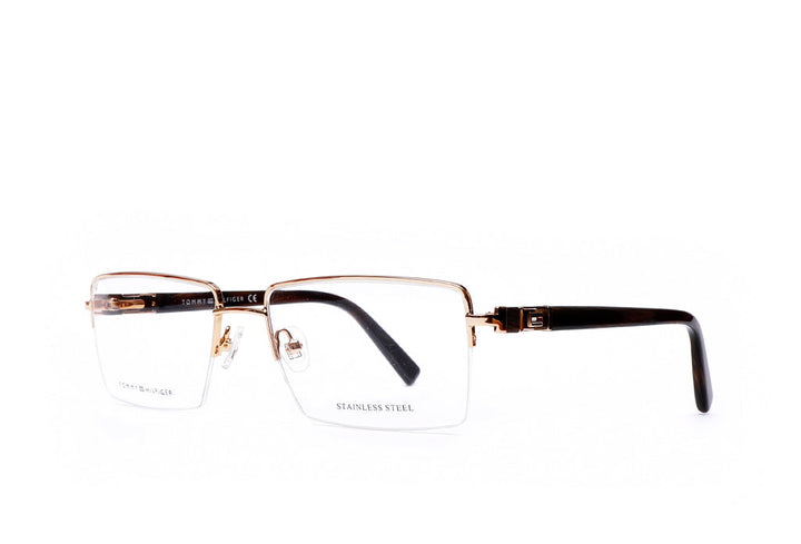 Tommy Hilfiger 6213 spectacle brown half-rim metal rectangular frame