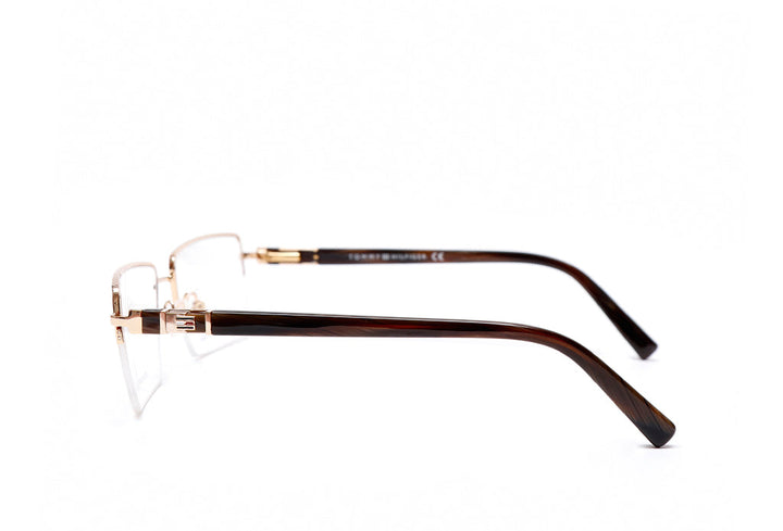 Tommy Hilfiger 6213 spectacle brown half-rim metal rectangular frame