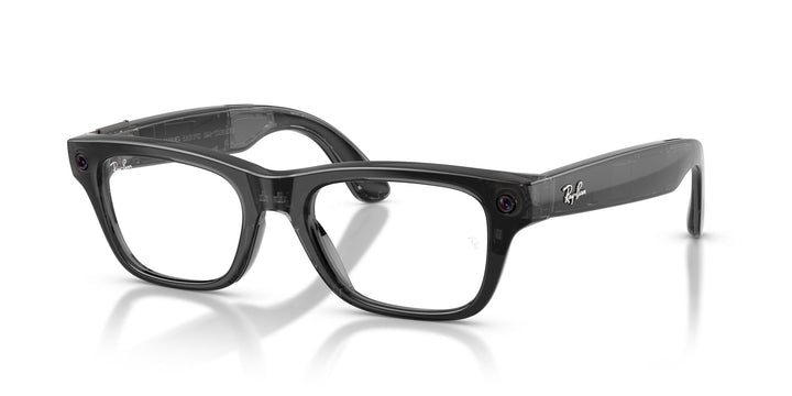 Ray-Ban Meta Blayzer 7001 Large Shiny Transparent Black - Clear