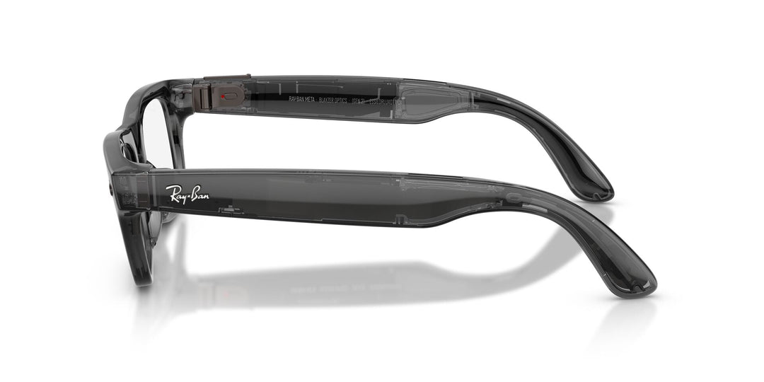 Ray-Ban Meta Blayzer 7001 Large Shiny Transparent Black - Clear