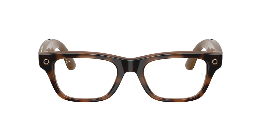 Ray-Ban Meta Blayzer 7001 Large Shiny Havana - Clear | Spectacle
