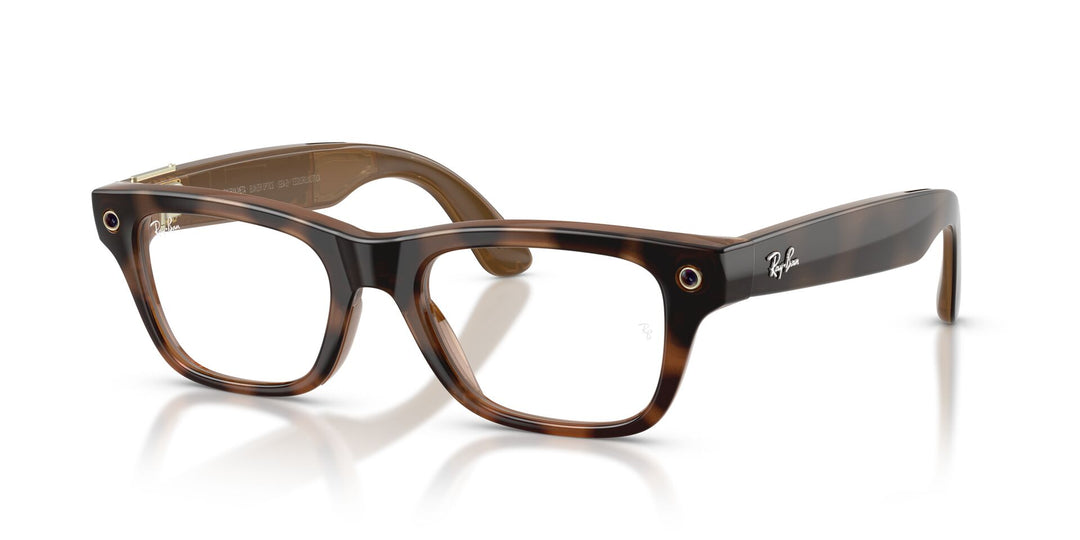 Ray-Ban Meta Blayzer 7001 Large Shiny Havana - Clear | Spectacle