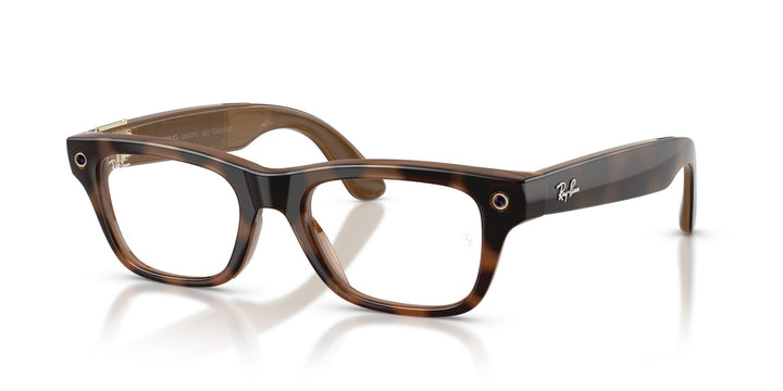Ray-Ban Meta Blayzer 7001 Large Shiny Havana - Clear | Spectacle