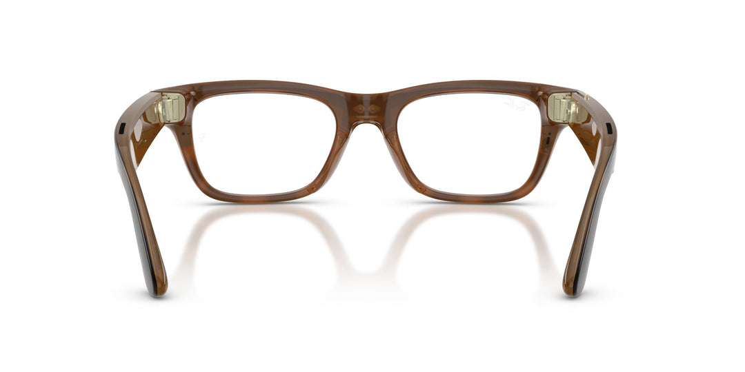Ray-Ban Meta Blayzer 7001 Large Shiny Havana - Clear | Spectacle