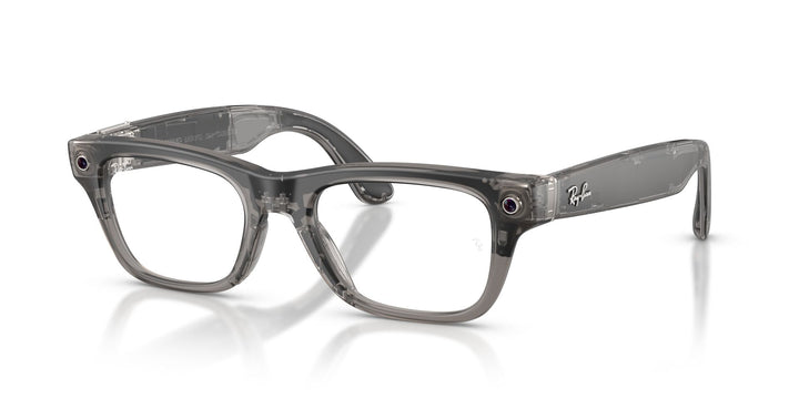Ray-Ban Meta Blayzer 7001 Matte Transparent Ice Grey - Clear