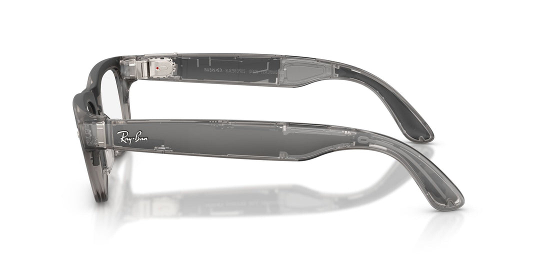 Ray-Ban Meta Blayzer 7001 Matte Transparent Ice Grey - Clear