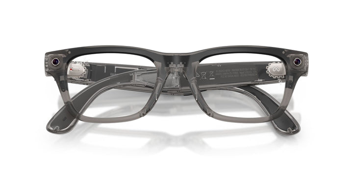 Ray-Ban Meta Blayzer 7001 Matte Transparent Ice Grey - Clear
