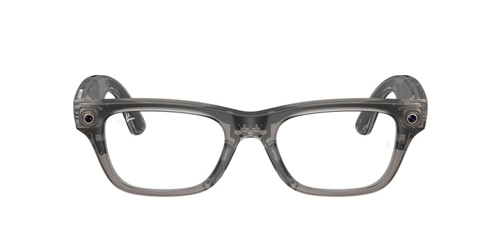 Ray-Ban Meta Blayzer 7001 Large Matte Transparent Ice Grey - Clear