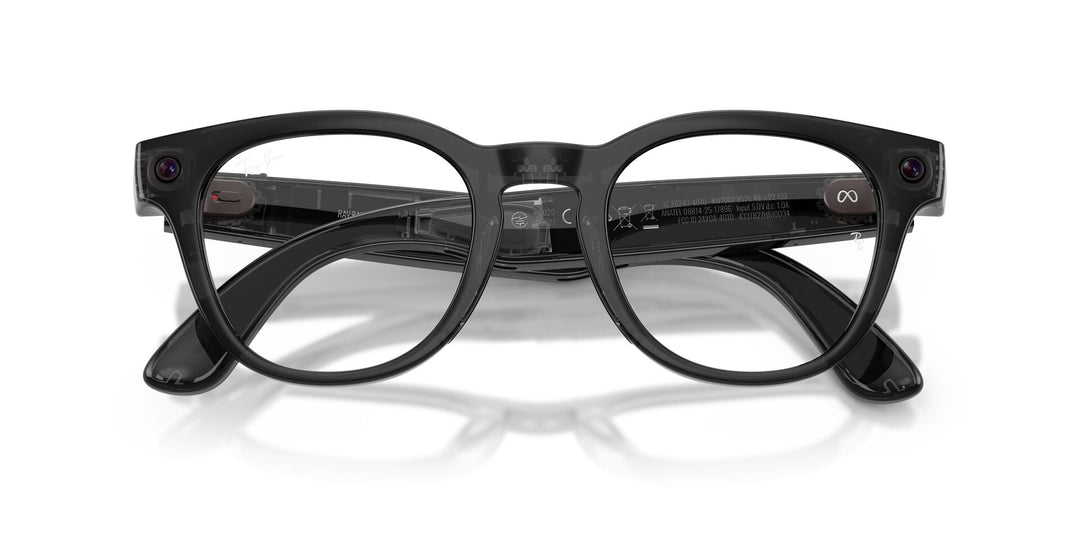 Ray-Ban Meta Scriber 7002 Shiny Transparent Black - Clear