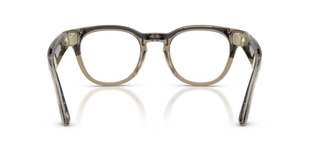 Ray-Ban Meta Scriber 7002 Shiny Transparent Stone Beige - Clear