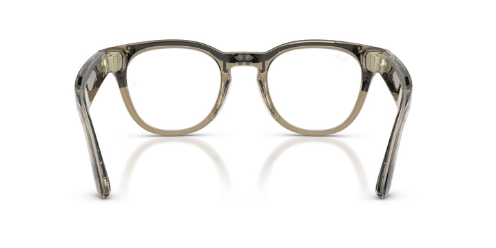 Ray-Ban Meta Scriber 7002 Shiny Transparent Stone Beige - Clear