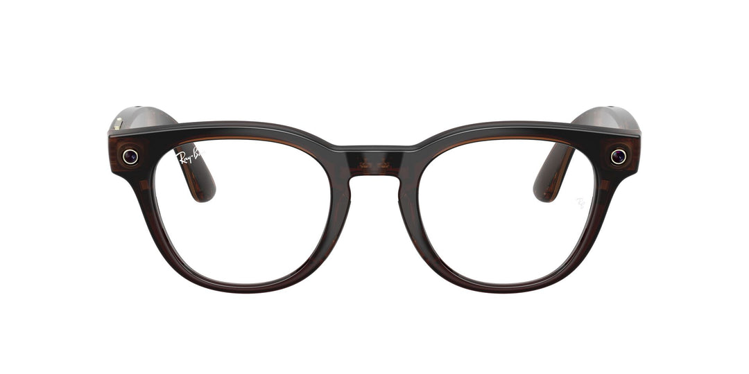 Ray-Ban Meta Scriber 7002 Shiny Transparent Umber - Clear