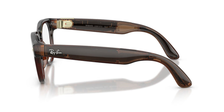 Ray-Ban Meta Scriber 7002 Shiny Transparent Umber - Clear