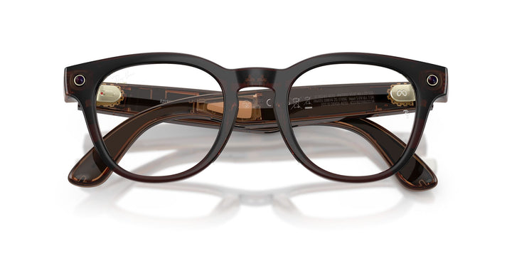 Ray-Ban Meta Scriber 7002 Shiny Transparent Umber - Clear
