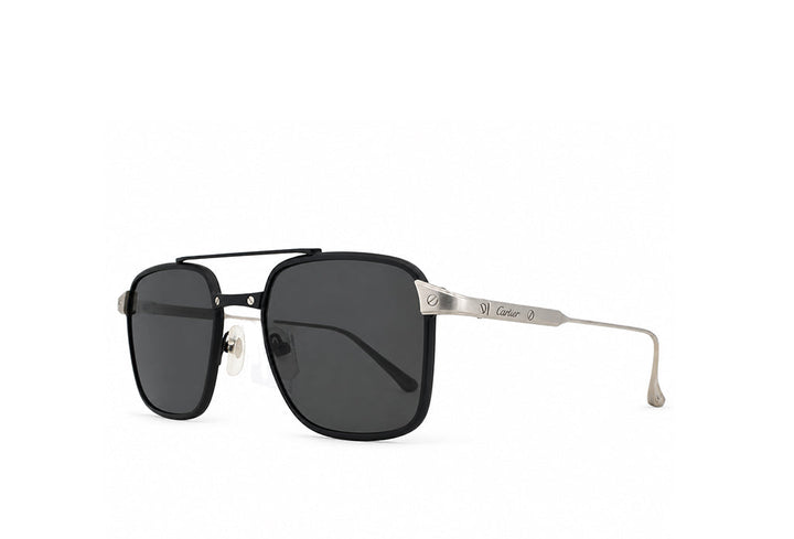 Cartier 0610S Black-Silver Sunglass