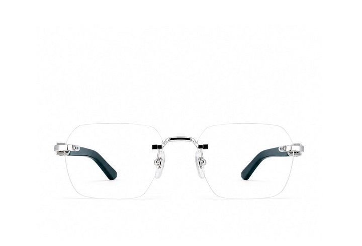 Cartier 0623O Silver/Green Spectacle