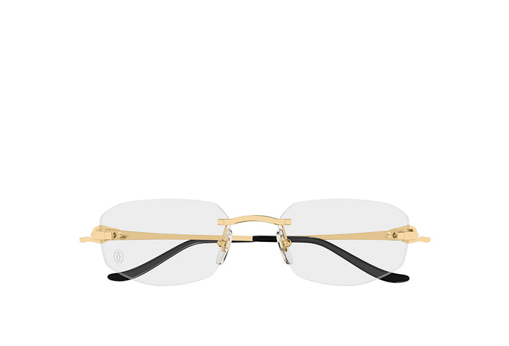 Cartier CT0601O rimless metal eyeglasses frame in gold finish