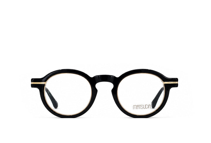 Matsuda 2050 Black & Brushed Gold Spectacle