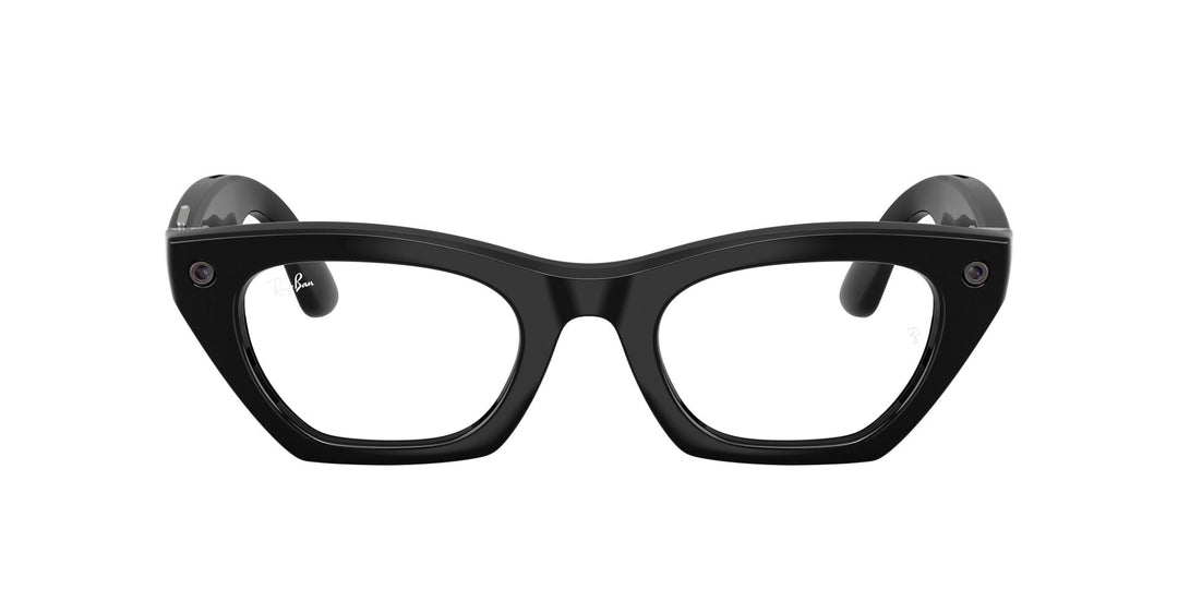 Ray-Ban Meta Gen 3 Zena Shiny Black Clear Blue-Violet Light Filter | RW4015 601/SB - image 1 - 49-22
