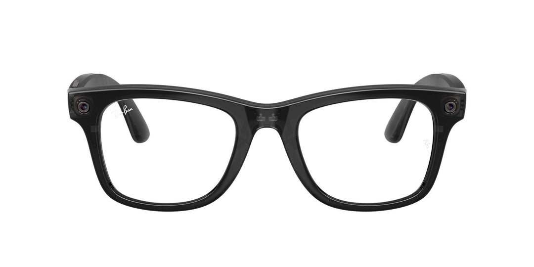Ray-Ban Meta Gen 3 Wayfarer Polished Transparent Black Clear/Aquamarine | RW4011 690680 - image 1 - Large 53-22