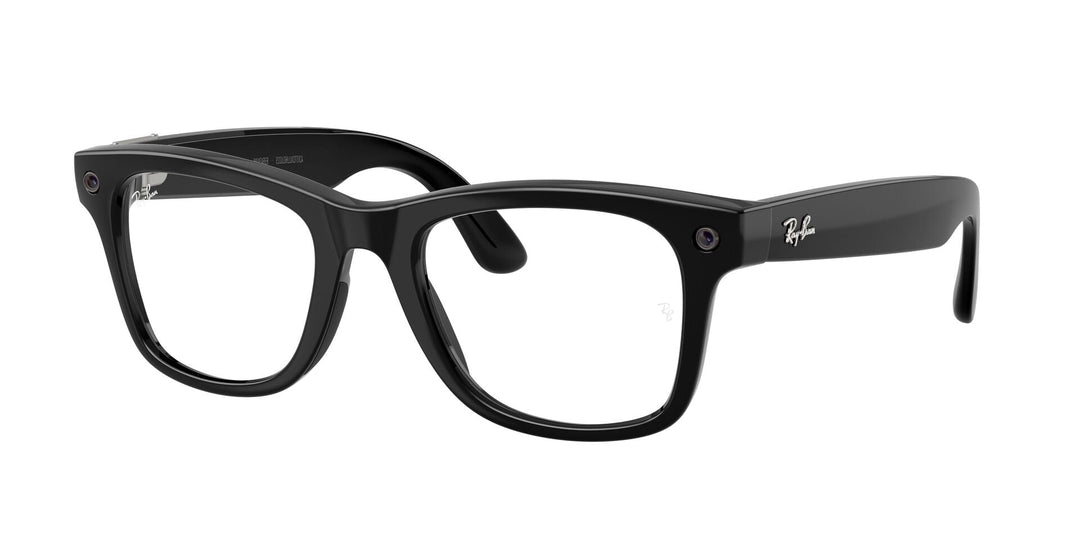 Ray-Ban Meta Gen 3 Wayfarer Shiny Black Clear/Grey | RW4011 601/1Z - image 4 - Large 53-22