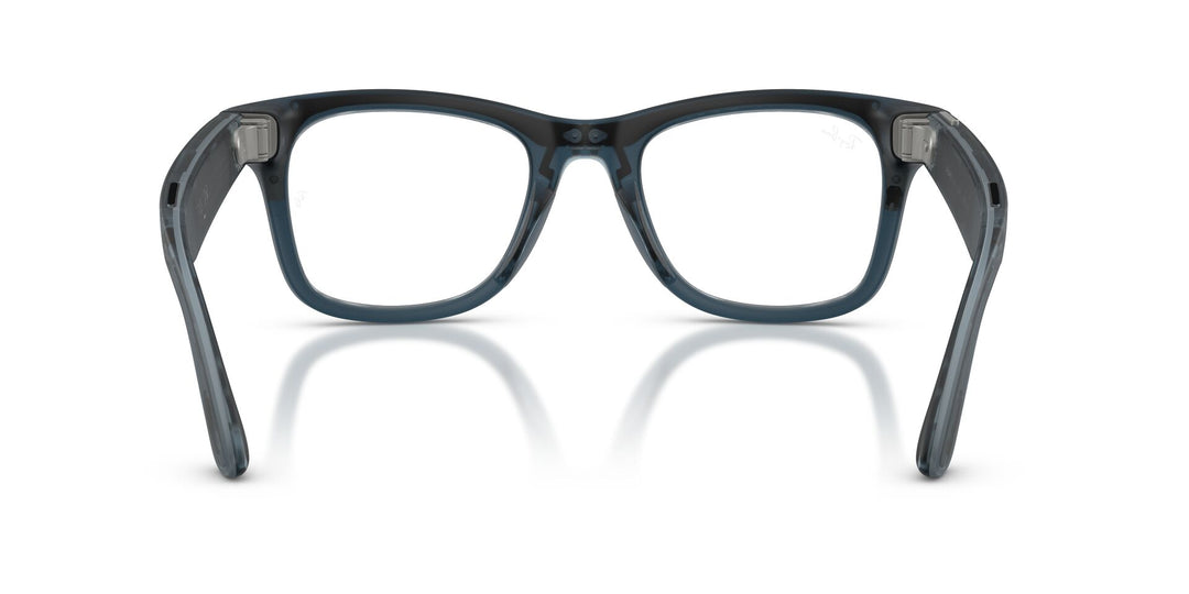 Ray-Ban Meta Gen 3 Wayfarer Matte Transparent Ocean Blue Clear/Grey | RW4011 69211Z - image 9 - Large 53-22