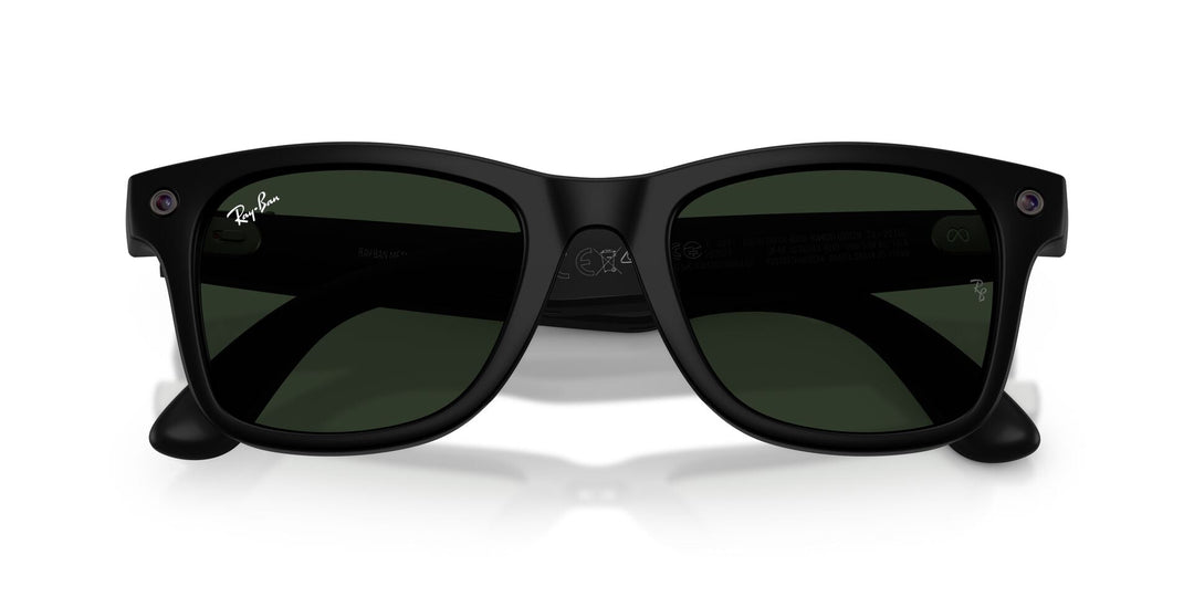 Ray-Ban Meta Gen 3 Wayfarer Matte Black Clear/Green | RW4011 601S1M - image 7 - Large 53-22