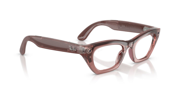 Ray-Ban Meta Gen 3 Zena Polished Milky Pink Blush Clear/Grey | RW4015 69161Z - image 11 - 49-22