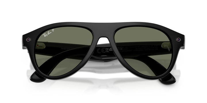 Ray-Ban Meta Gen 3 Aviator Shiny Black Green Polarized | RW4016 601/9A - image 7 - 54-18