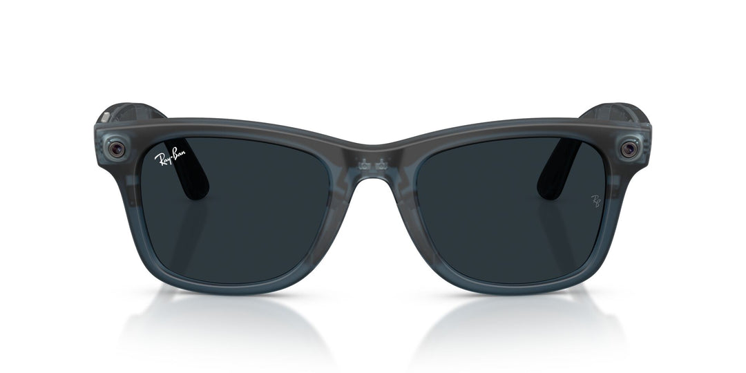 Ray-Ban Meta Gen 3 Wayfarer Matte Transparent Ocean Blue Clear/Grey | RW4011 69211Z - image 6 - Large 53-22