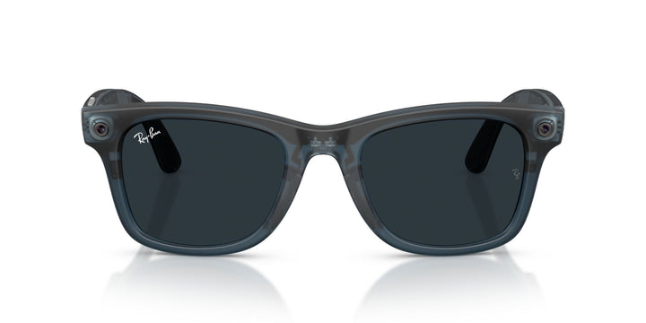 Ray-Ban Meta Gen 3 Wayfarer Matte Transparent Ocean Blue Clear/Grey | RW4011 69211Z - image 6 - Large 53-22