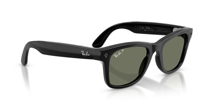Ray-Ban Meta Gen 3 Wayfarer Polished Black Green Polarized | RW4011 601/9A - image 8 - Large 53-22
