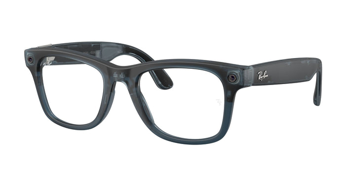 Ray-Ban Meta Gen 3 Wayfarer Matte Transparent Ocean Blue Clear/Grey | RW4011 69211Z - image 4 - Large 53-22