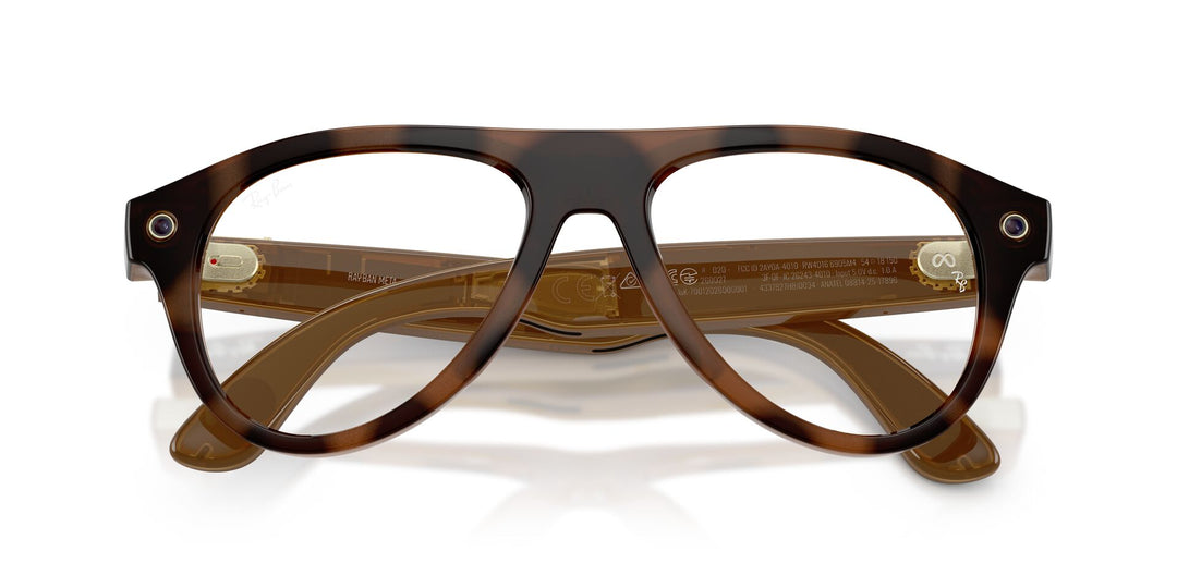 Ray-Ban Meta Gen 3 Aviator Polished Havana Clear/Brown | RW4016 6905M4 - image 10 - 54-18