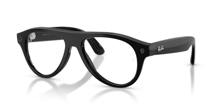 Ray-Ban Meta Gen 3 Aviator Shiny Black Clear/Green | RW4016 601/1M - image 2 - 54-18