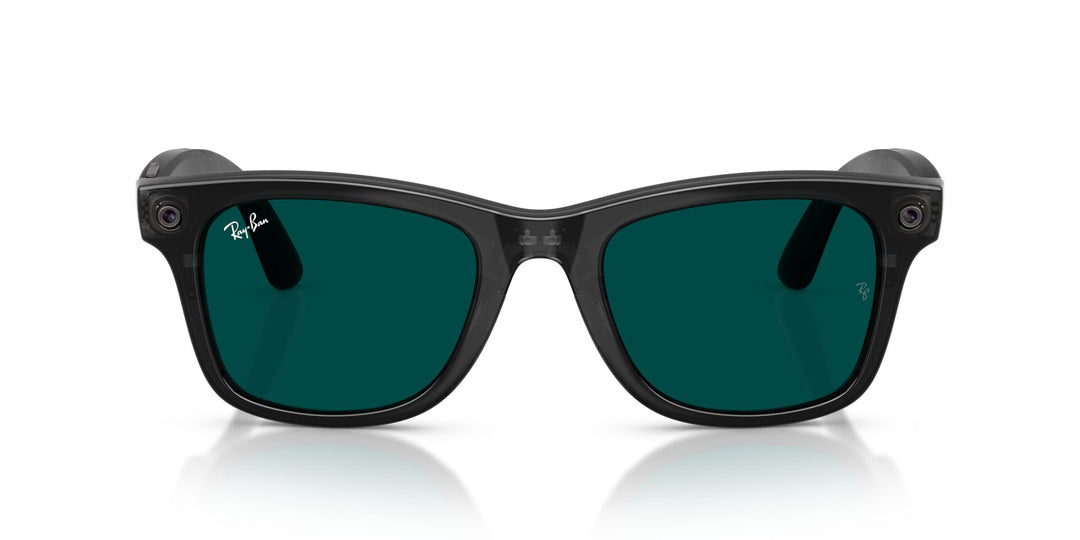 Ray-Ban Meta Gen 3 Wayfarer Polished Transparent Black Clear/Aquamarine | RW4011 690680 - image 6 - Large 53-22