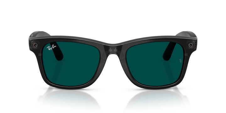 Ray-Ban Meta Gen 3 Wayfarer Polished Transparent Black Clear/Aquamarine | RW4011 690680 - image 6 - Large 53-22