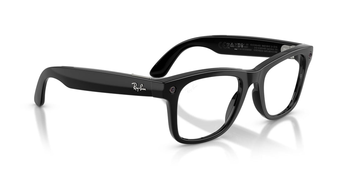 Ray-Ban Meta Gen 3 Wayfarer Shiny Black Clear/Grey | RW4011 601/1Z - image 11 - Large 53-22