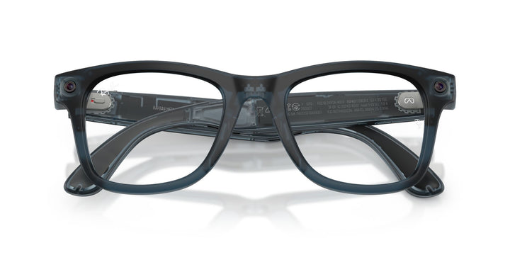 Ray-Ban Meta Gen 3 Wayfarer Matte Transparent Ocean Blue Clear/Grey | RW4011 69211Z - image 10 - Large 53-22