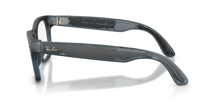 Ray-Ban Meta Gen 3 Wayfarer Matte Transparent Ocean Blue Clear/Grey | RW4011 69211Z - image 8 - Large 53-22
