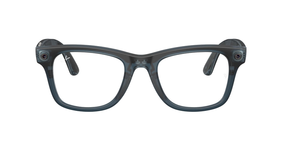 Ray-Ban Meta Gen 3 Wayfarer Matte Transparent Ocean Blue Clear/Grey | RW4011 69211Z - image 1 - Large 53-22