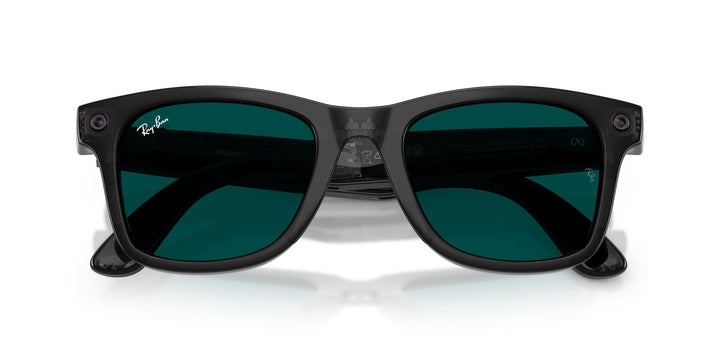 Ray-Ban Meta Gen 3 Wayfarer Polished Transparent Black Clear/Aquamarine | RW4011 690680 - image 7 - Large 53-22