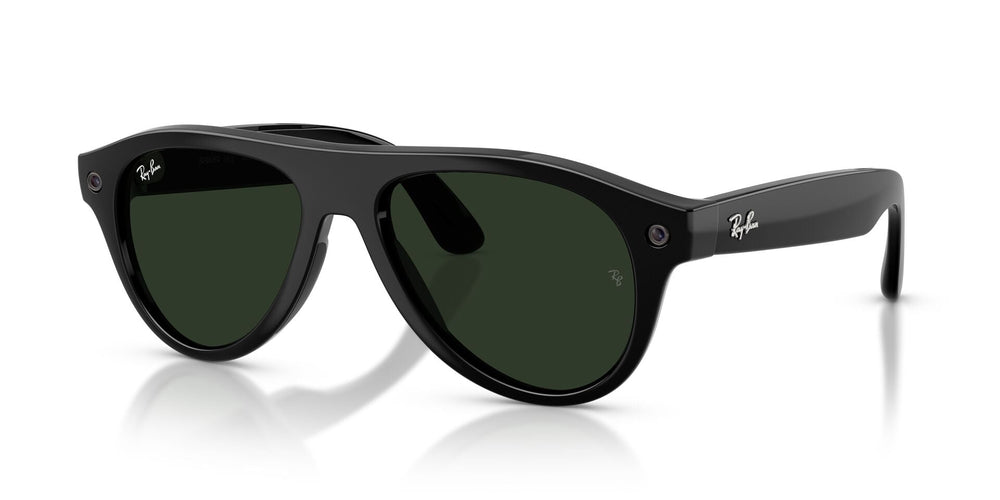 Ray-Ban Meta Gen 3 Aviator Shiny Black Clear/Green | RW4016 601/1M - image 3 - 54-18