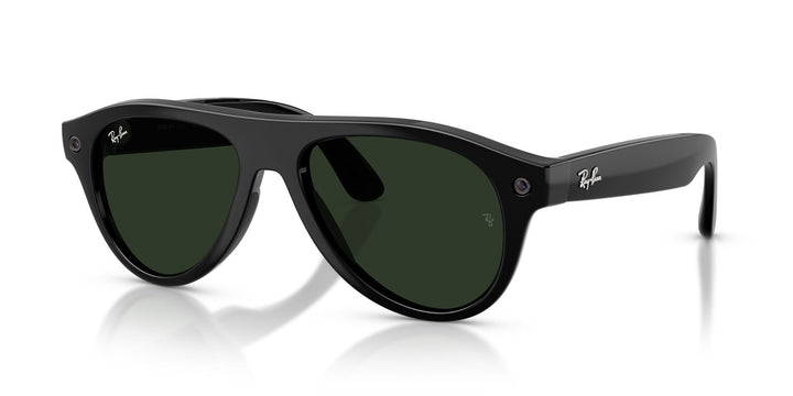 Ray-Ban Meta Gen 3 Aviator Shiny Black Clear/Green | RW4016 601/1M - image 3 - 54-18