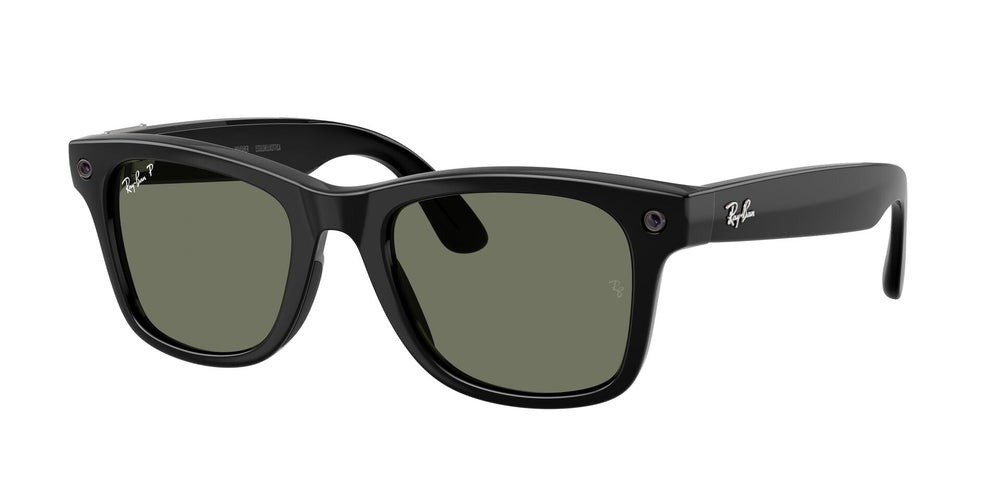 Ray-Ban Meta Gen 3 Wayfarer Polished Black Green Polarized | RW4011 601/9A - image 3 - Large 53-22