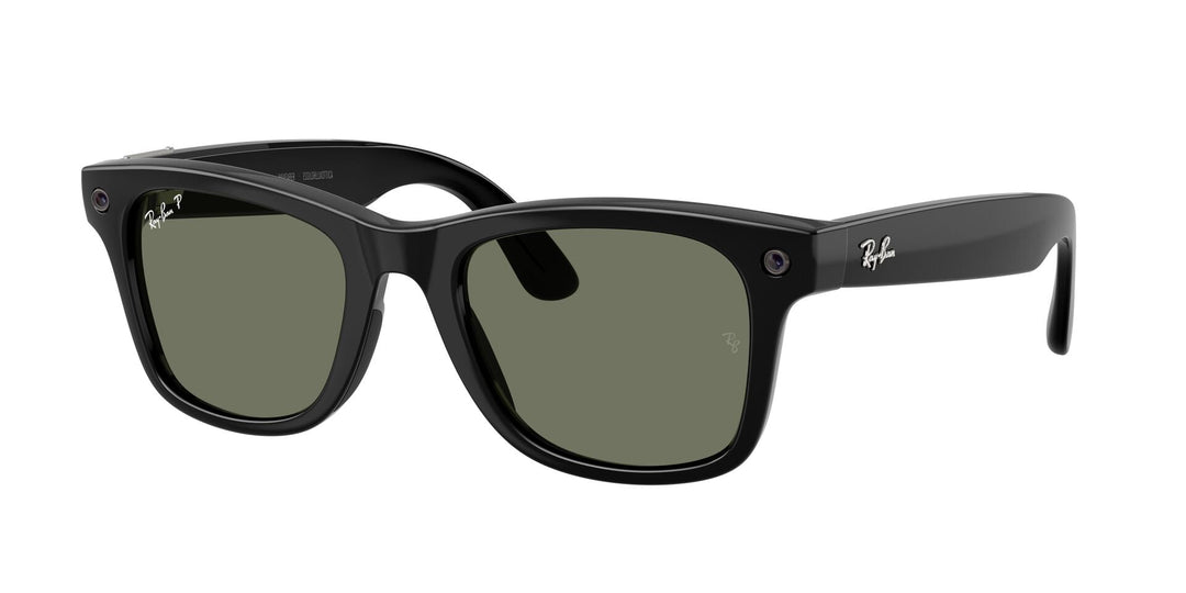 Ray-Ban Meta Gen 3 Wayfarer Polished Black Green Polarized | RW4011 601/9A - image 3 - Large 53-22