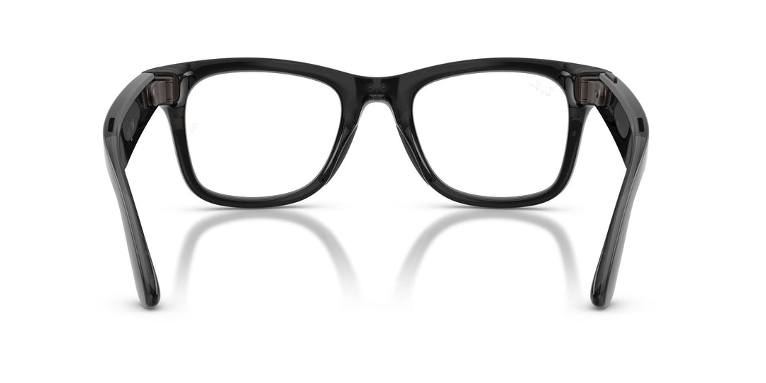 Ray-Ban Meta Gen 3 Wayfarer Polished Transparent Black Clear/Aquamarine | RW4011 690680 - image 9 - Large 53-22
