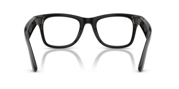 Ray-Ban Meta Gen 3 Wayfarer Polished Transparent Black Clear/Aquamarine | RW4011 690680 - image 9 - Large 53-22
